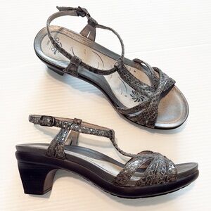 Abeo Georgie Snakeskin Heeled Sandal (7)